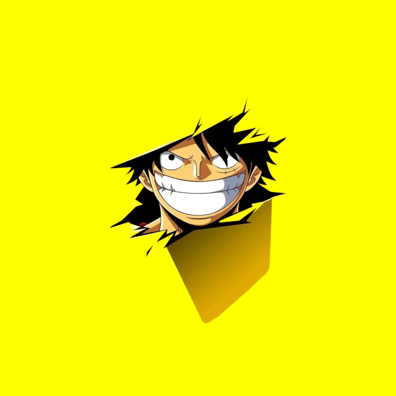 Excited Anime Character from One Piece iPhone Case