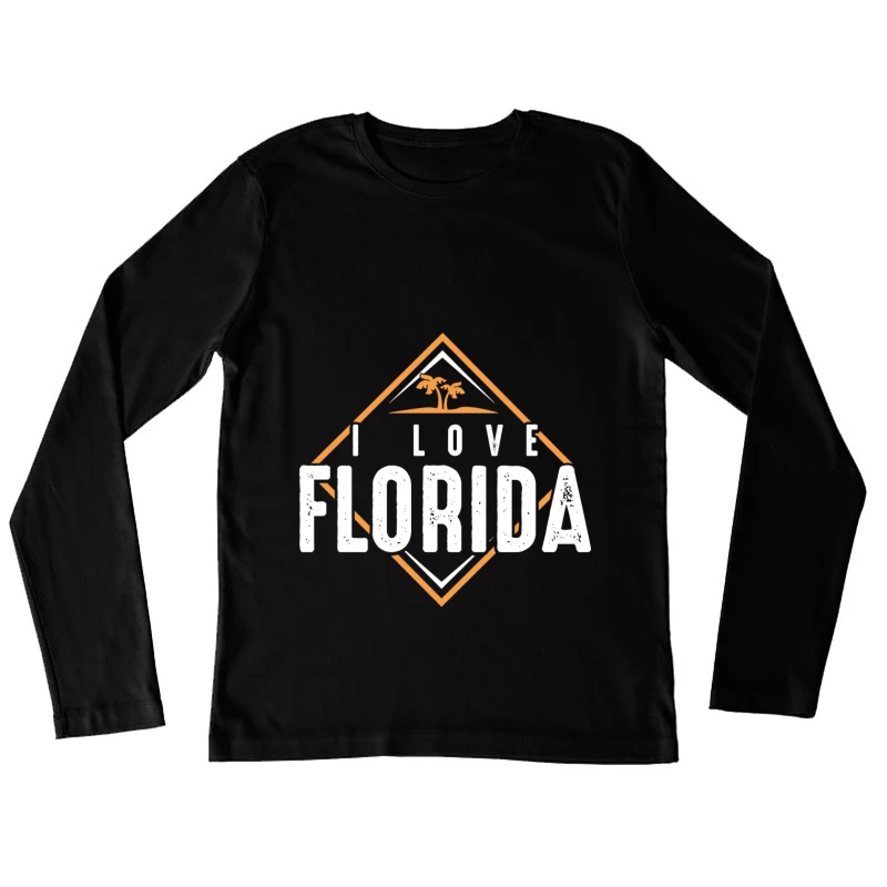 Ich liebe Florida Design Damen Langarm T-Shirt