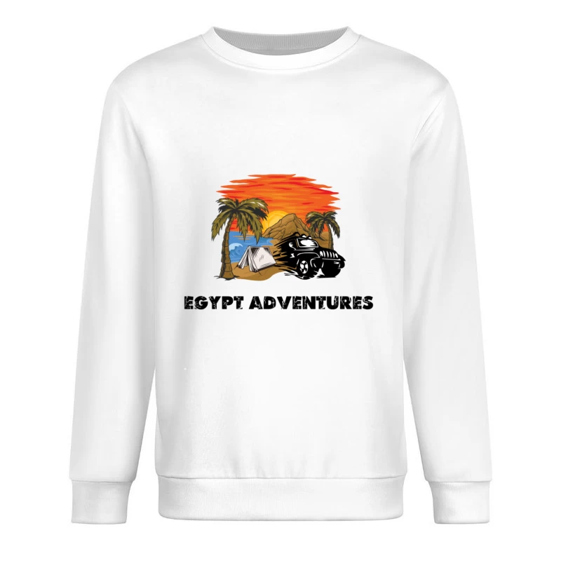 Ägypten-Abenteuer bei Sonnenuntergang Herren Pullover Sweatshirt