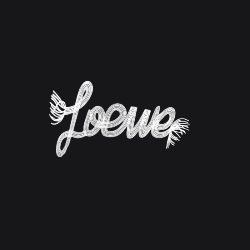 Design de texte Loewe avec détails Femme Sweat à capuche