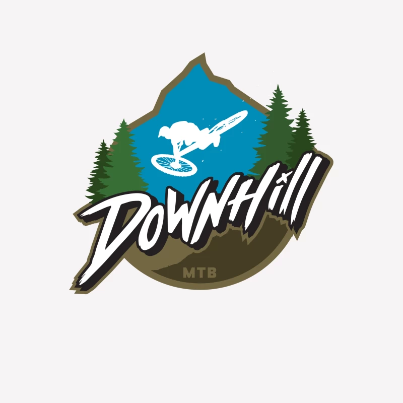 Downhill Mountain Biking Male T-Shirt