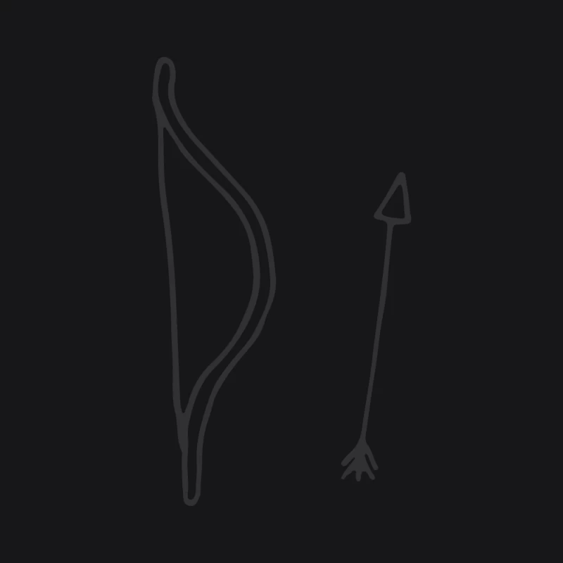 Arc et flèche simple dessin Homme Sweat à capuche