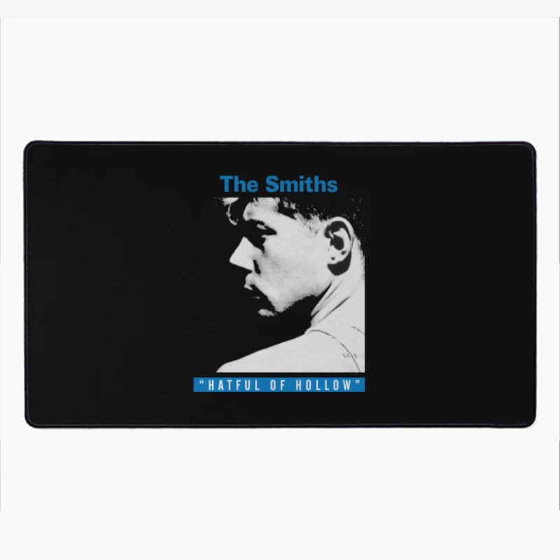 The Smiths 'Hatful of Hollow' Album Cover Art in Black and White Desk Mat