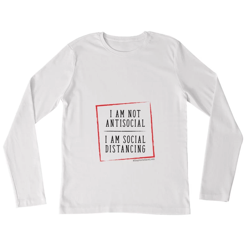 Carré abstrait rouge sur un fond noir Femme Manches Longues T-Shirt