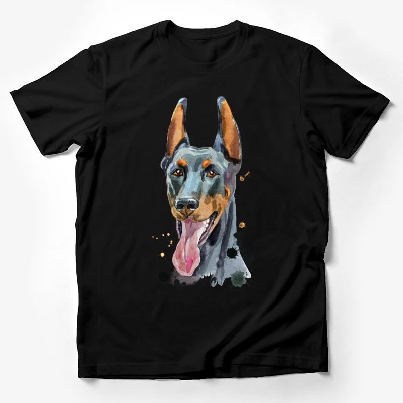 Portrait artistique de doberman Homme T-Shirt
