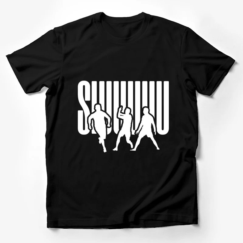 Dancing Silhouettes in Motion Male T-Shirt