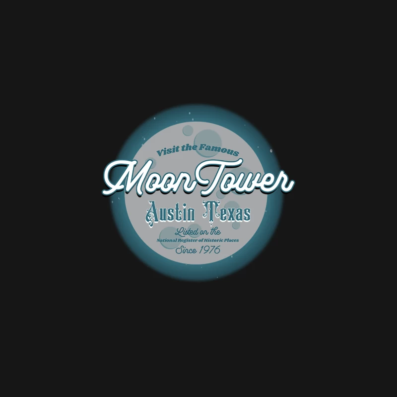 The Moon Tower Desk Mat