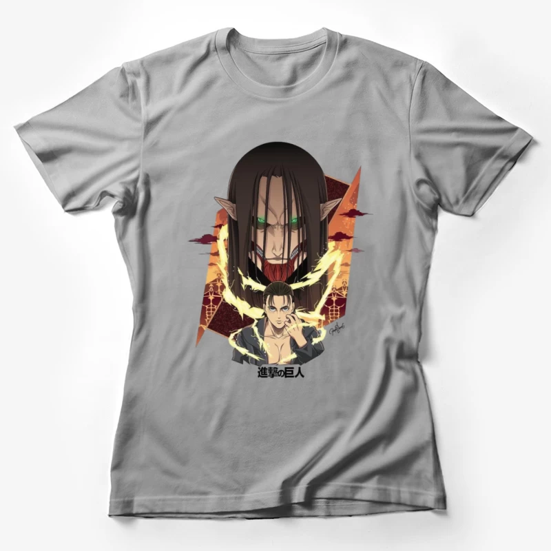 Titan-Kampf mit Energieaura Damen T-Shirt