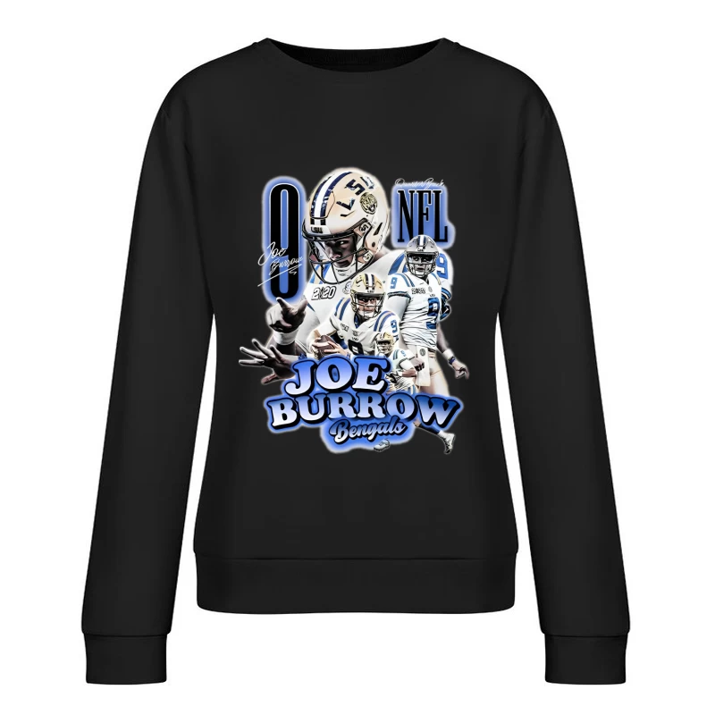 Joe Burrow NFL Bengals Collage Damen Pullover Sweatshirt