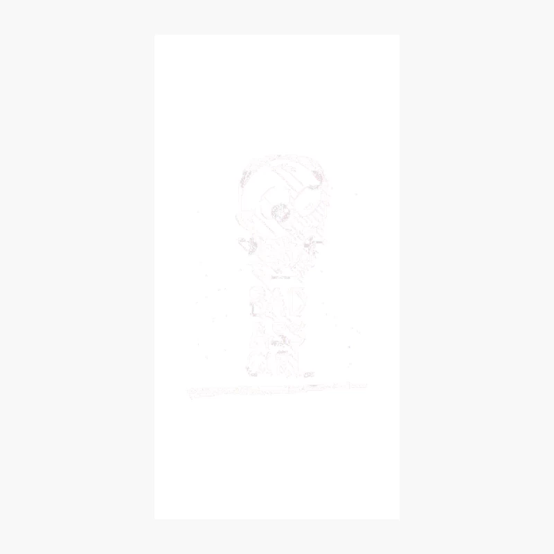 Bad Ass Girl - Pixel Skull Design iPhone Case