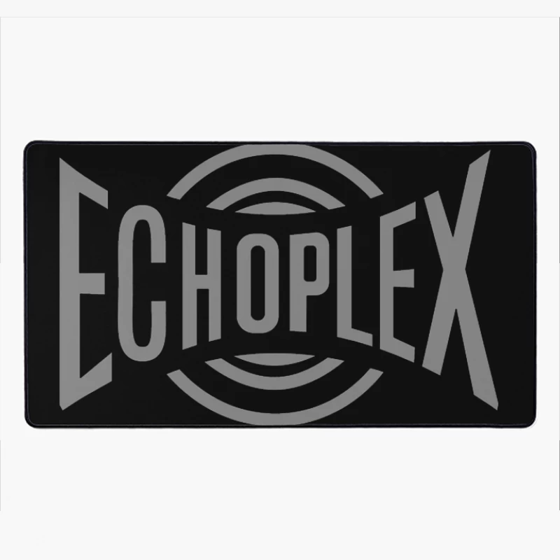 Echoplex Vintage Audio Brand Logo Design Desk Mat