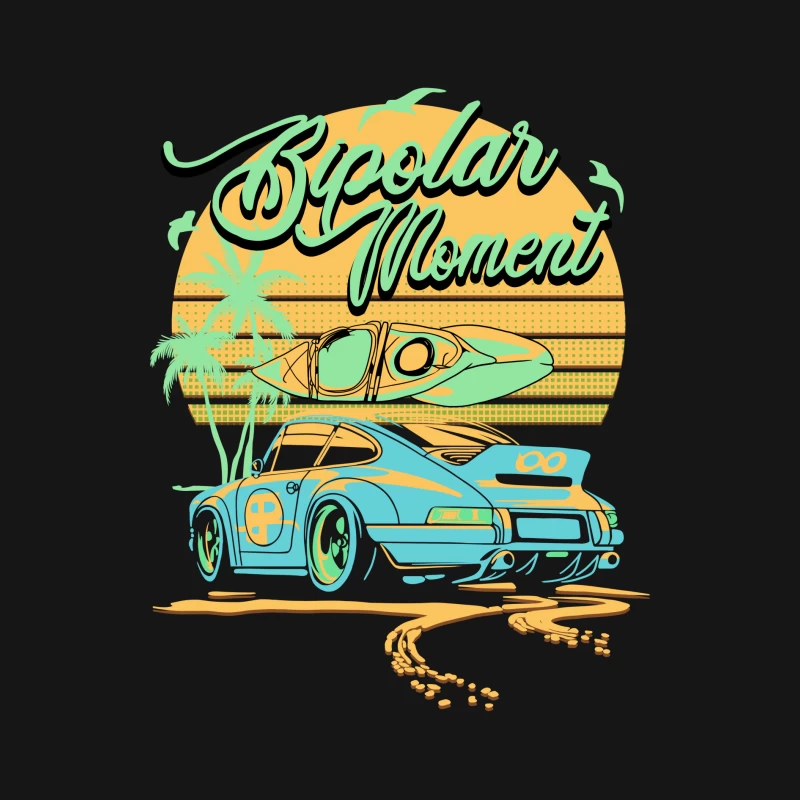 Sommerabenteuer mit Auto und Kajak Herren Langarm T-Shirt