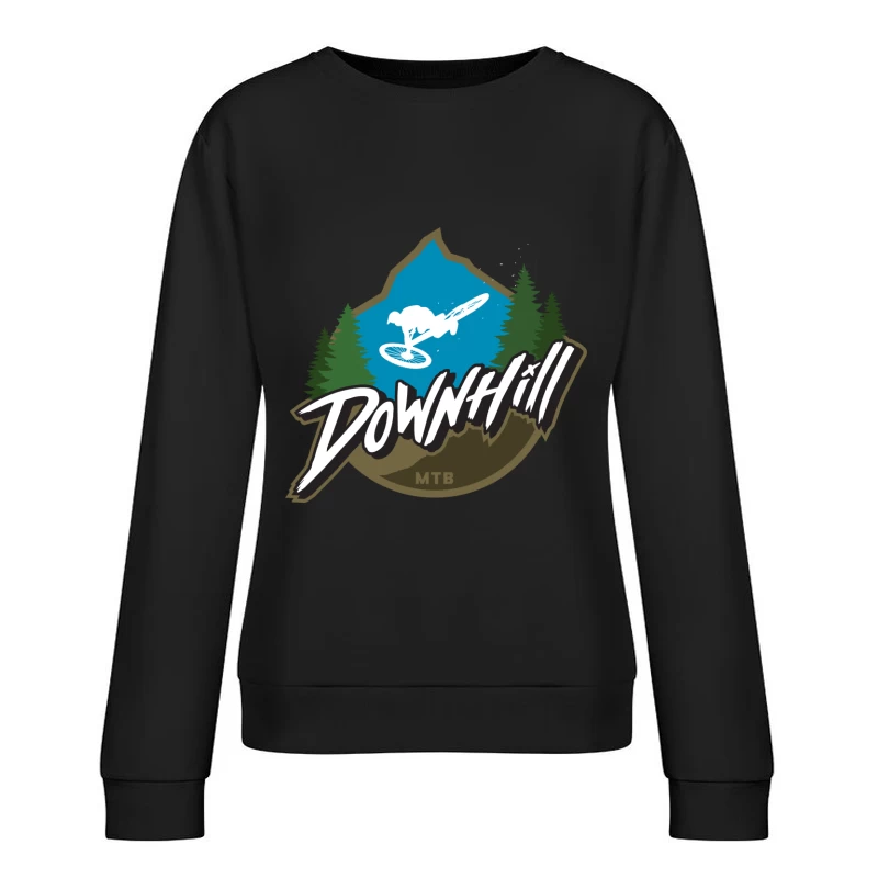 Downhill Mountain Biking Female Pullover Sweatshirt