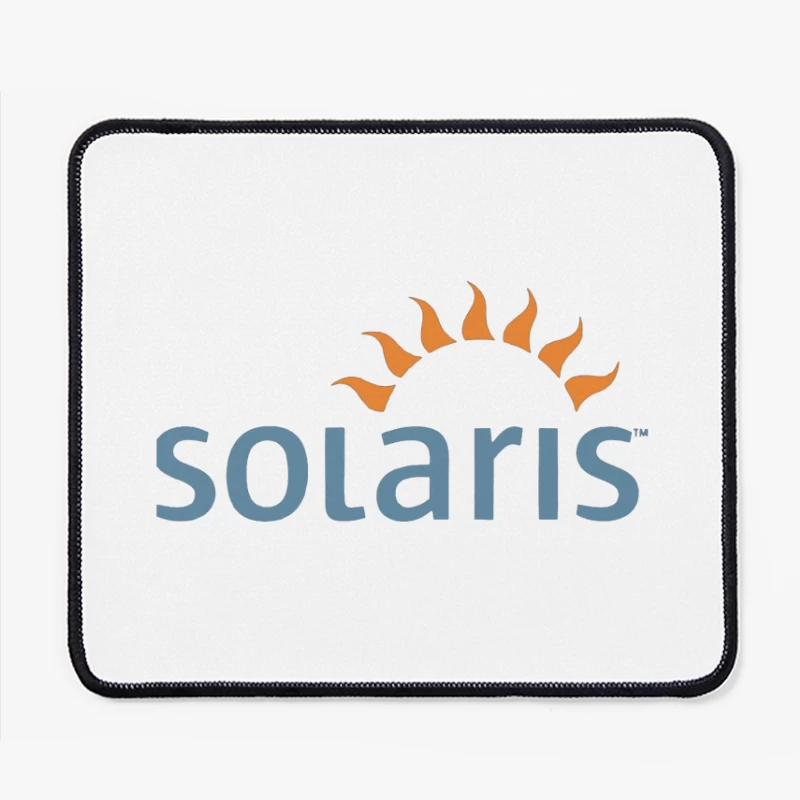 Solaris Operating System Logo with Sun Symbol Mouse Pad