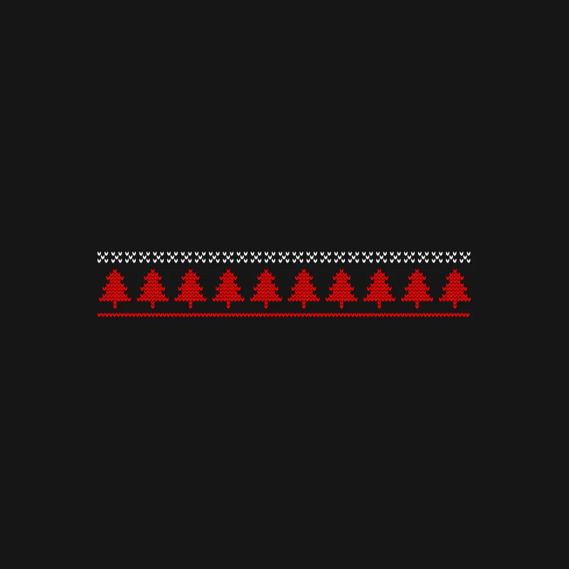 Motif de Noël en tricot rouge et blanc Femme T-Shirt