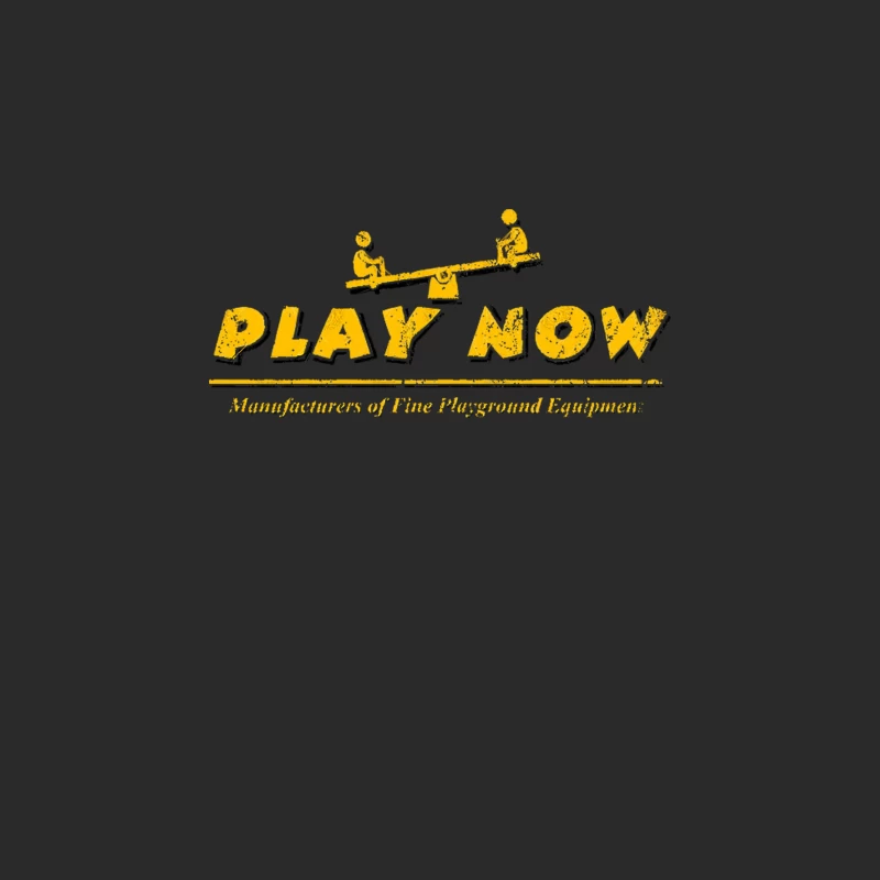 Vintage Play Now Logo with Children on Seesaw Baseball Cap