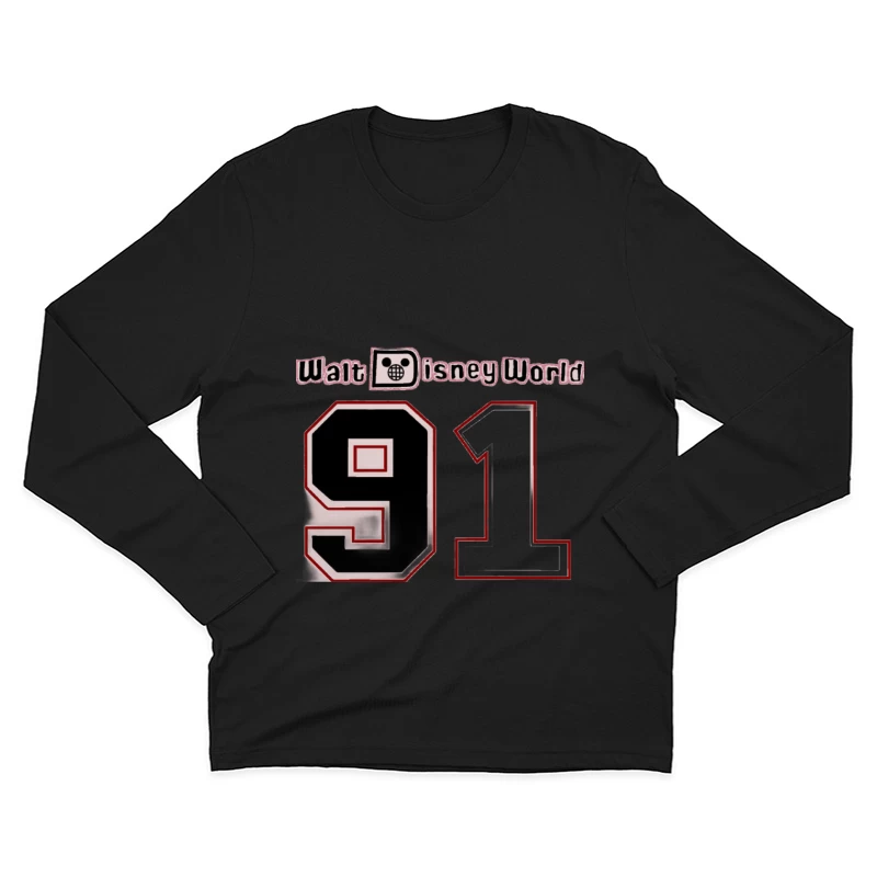 Retro Walt Disney World Design 91 Herren Langarm T-Shirt