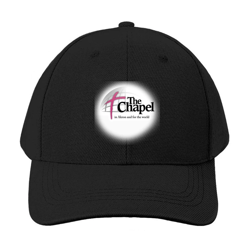 The Chapel Church Logo with Pink Cross - Akron Religious Organization Baseball Cap