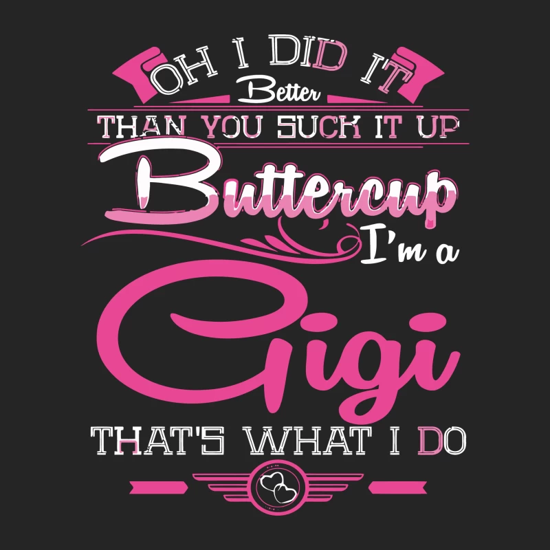 Confiance de Gigi en rose et blanc Femme Sweat-shirt à enfiler