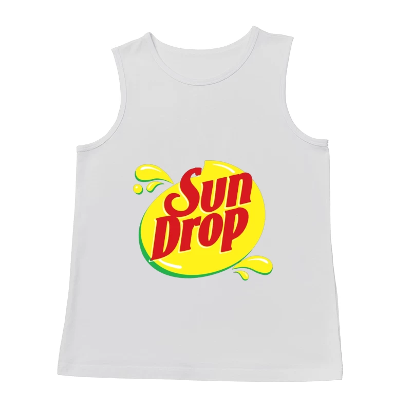 Sun Drop Soda Brand Vintage Logo Design Male Tank Top