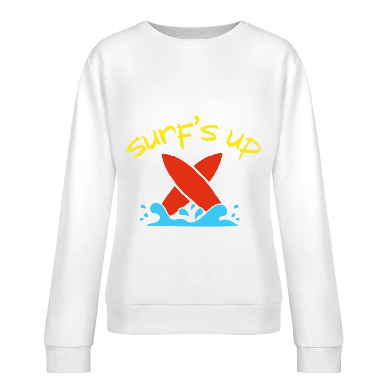 Aloha Surfer, planches de surf croisées Femme Sweat-shirt à enfiler