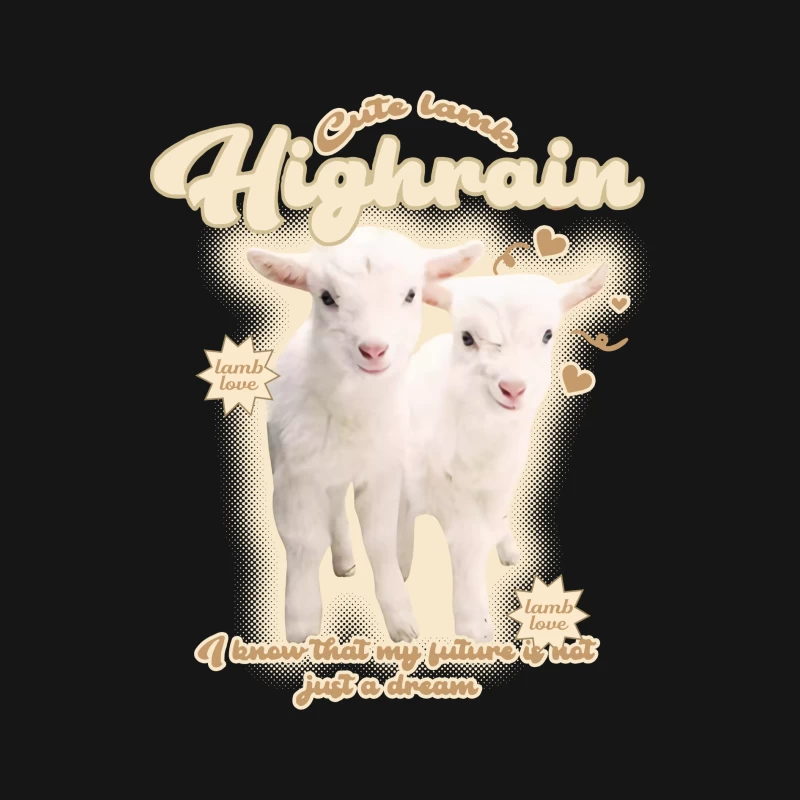 Süße Lämmer und Hoffnung Damen Langarm T-Shirt