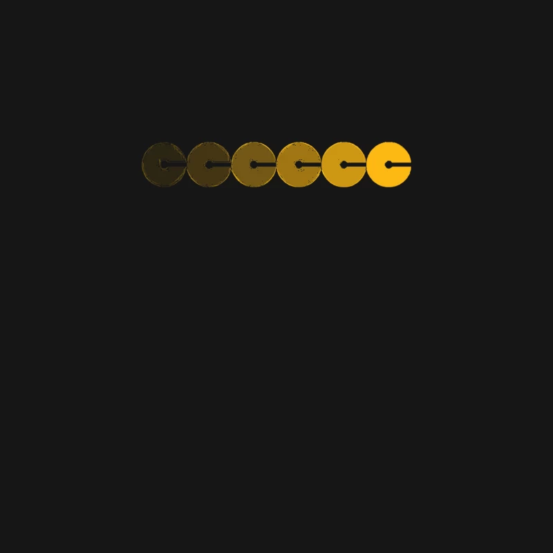 Minimalist Yellow Gradient Circle Palette Desk Mat