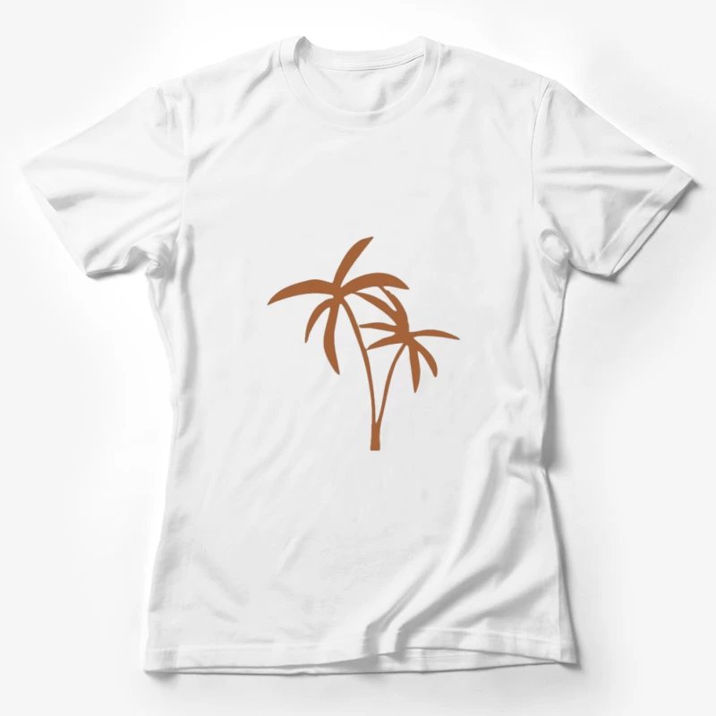 Design Silhouette de Palmiers Femme T-Shirt