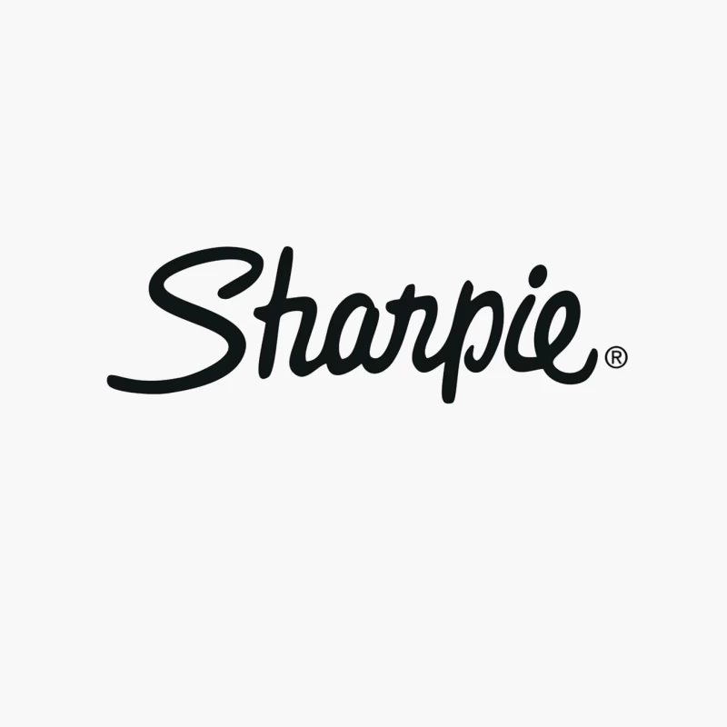 Sharpie Brand Logo in Classic Black Script Typography Cotton Tote Bag