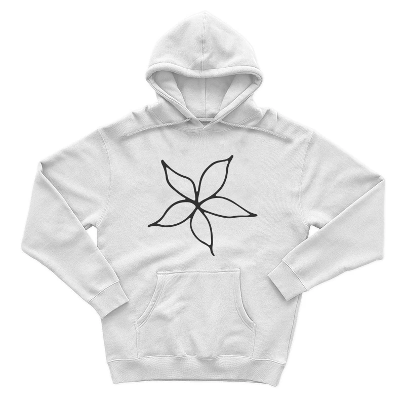 Illustration de fleur stylisée Homme Sweat à capuche