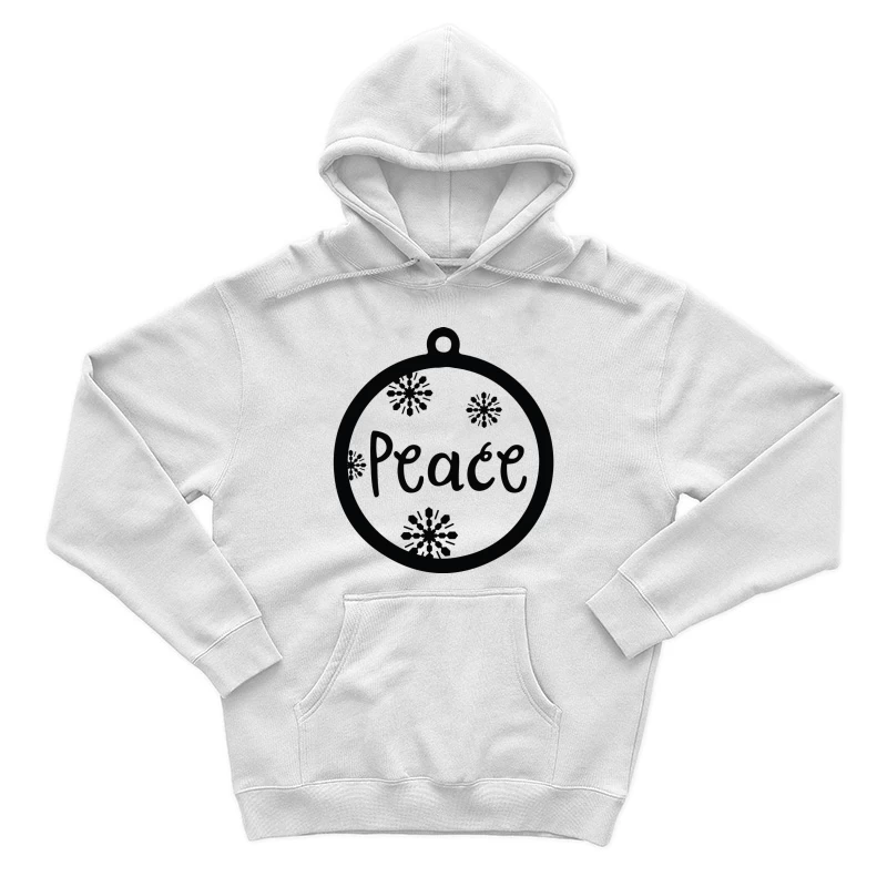 Ornement rond avec paix Homme Sweat à capuche