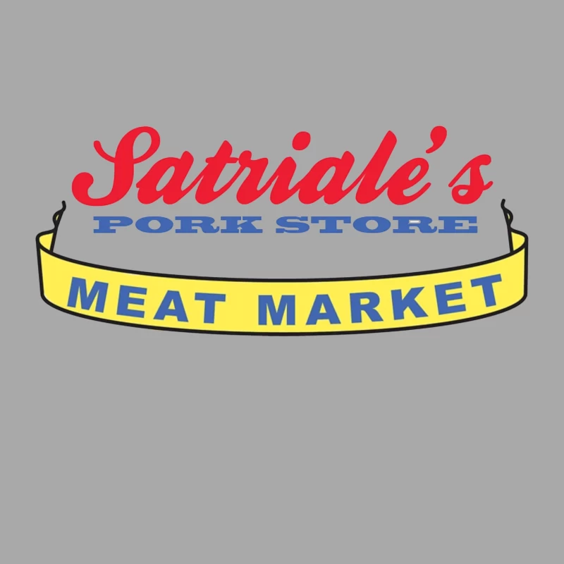 Patriale's Pork Store & Meat Market Vintage Logo Sign Female Pullover Hoodie