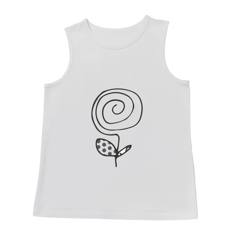 Fleur abstraite spirale Homme Débardeur