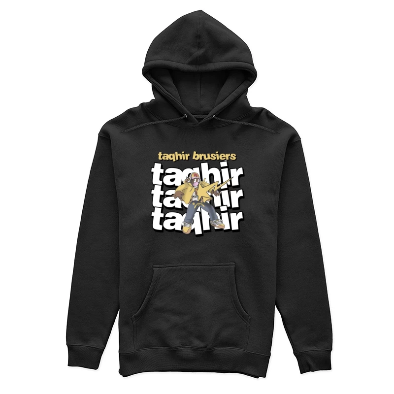 Comicfigur mit Blitzen Damen Pullover Hoodie