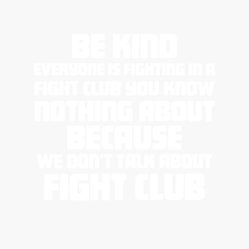 Be Kind - Fight Club Cotton Tote Bag