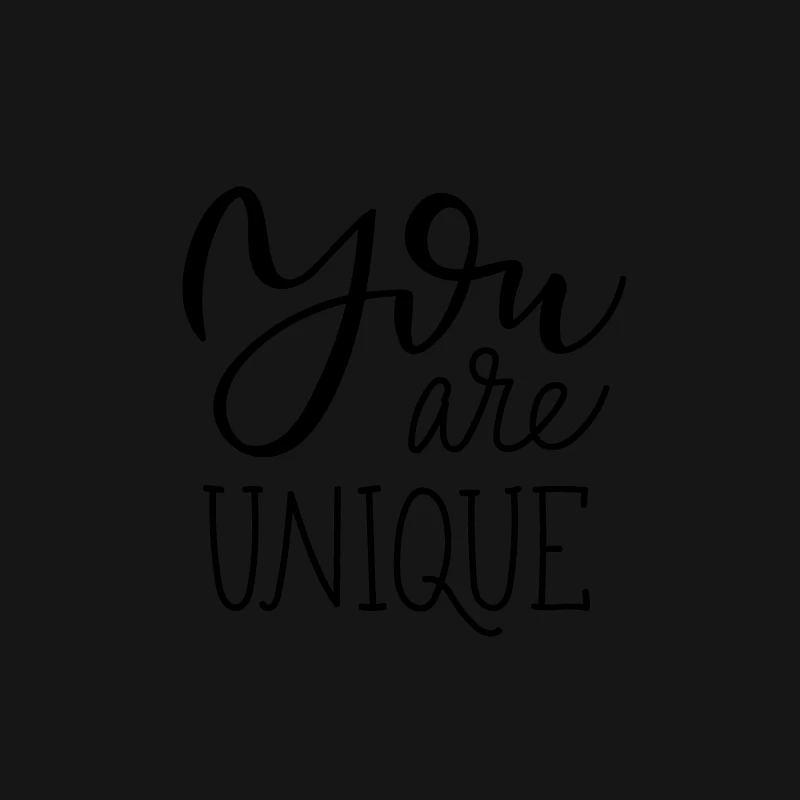 Message Positif: Vous Êtes Unique Homme Manches Longues T-Shirt