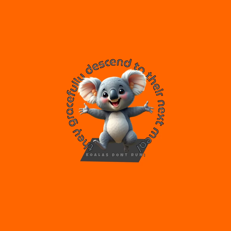 Playful Cartoon Koala Travel Mug