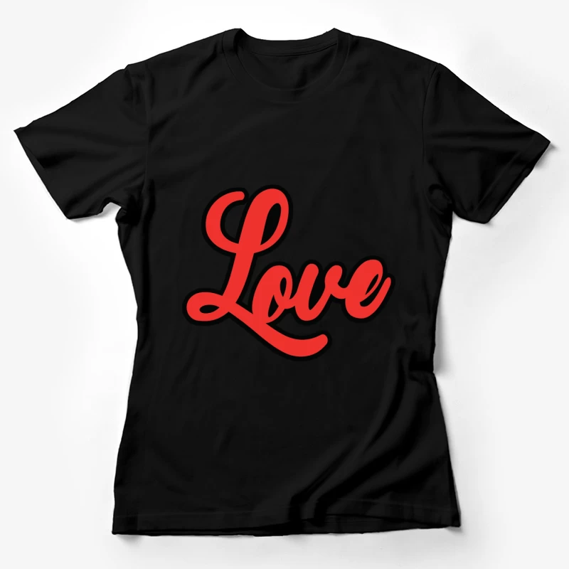 Motif avec amour rouge Femme T-Shirt