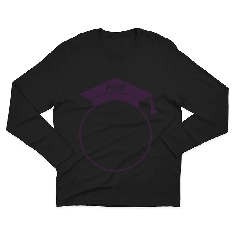 Cadre de diplômé 2018 Homme Manches Longues T-Shirt