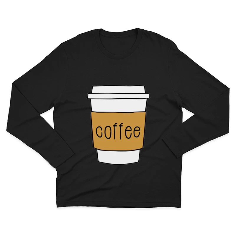 Coffee Cup Illustration Male Long Sleeve T-Shirt