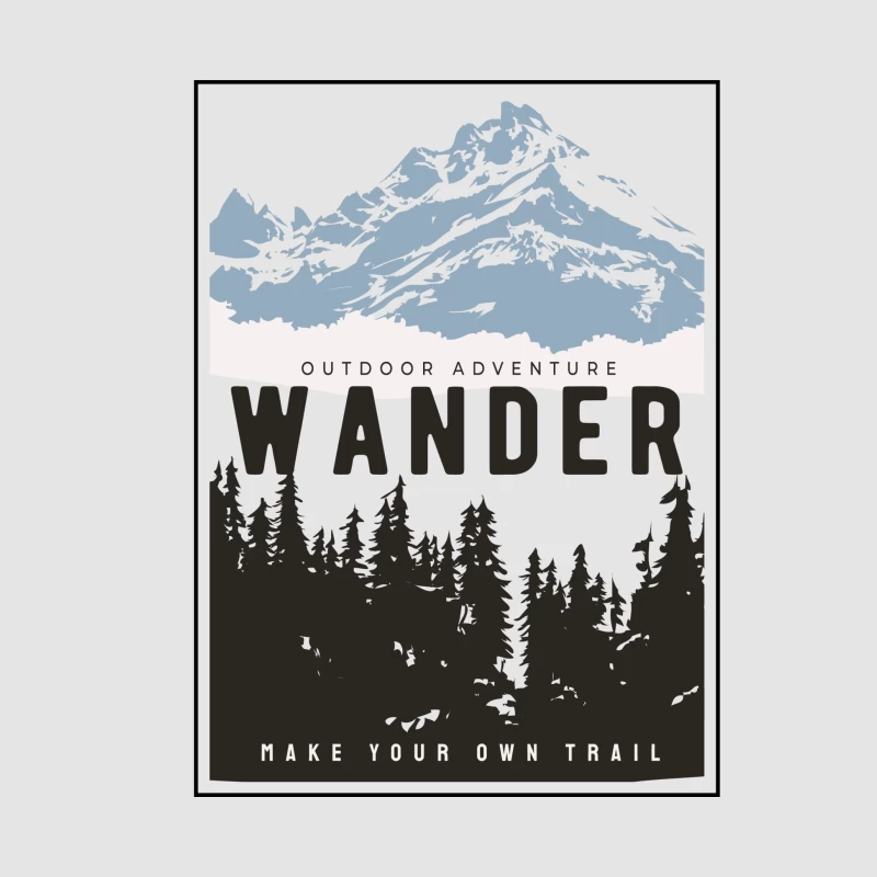 Outdoor Abenteuer: Berge und Wälder Herren Pullover Hoodie