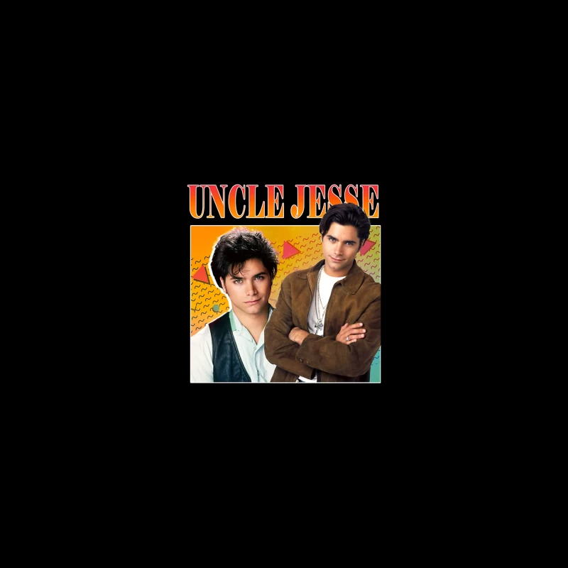 Retro TV Poster of Uncle Jesse from Full House 90s Series Coffee Mug