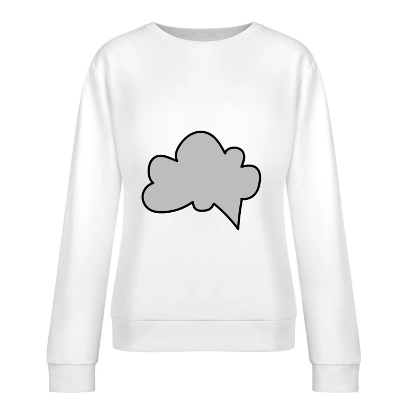Nuage en forme de bulle Femme Sweat-shirt à enfiler
