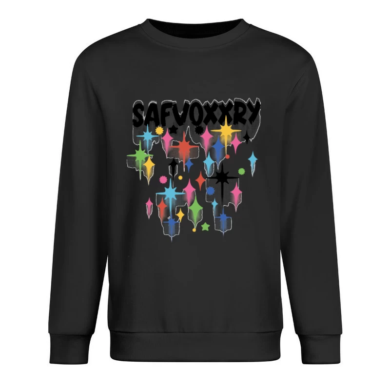 Bunte Sternenmuster Herren Pullover Sweatshirt