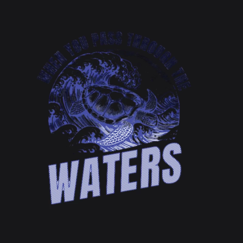 Océan Vagues avec Citation de Tortue Homme Sweat à capuche