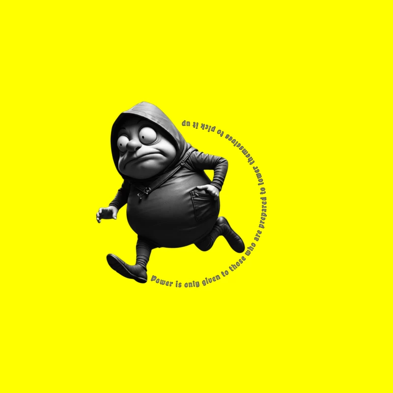 Humorous Character in Motion Travel Mug