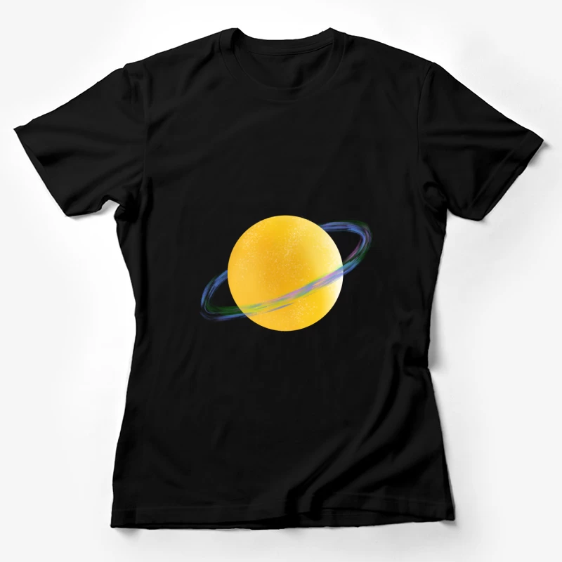 Farbenfroher Planet mit Ringen Damen T-Shirt