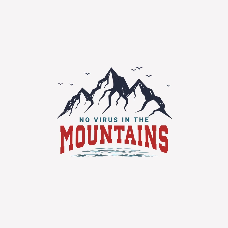 Pas de virus dans les montagnes Femme T-Shirt