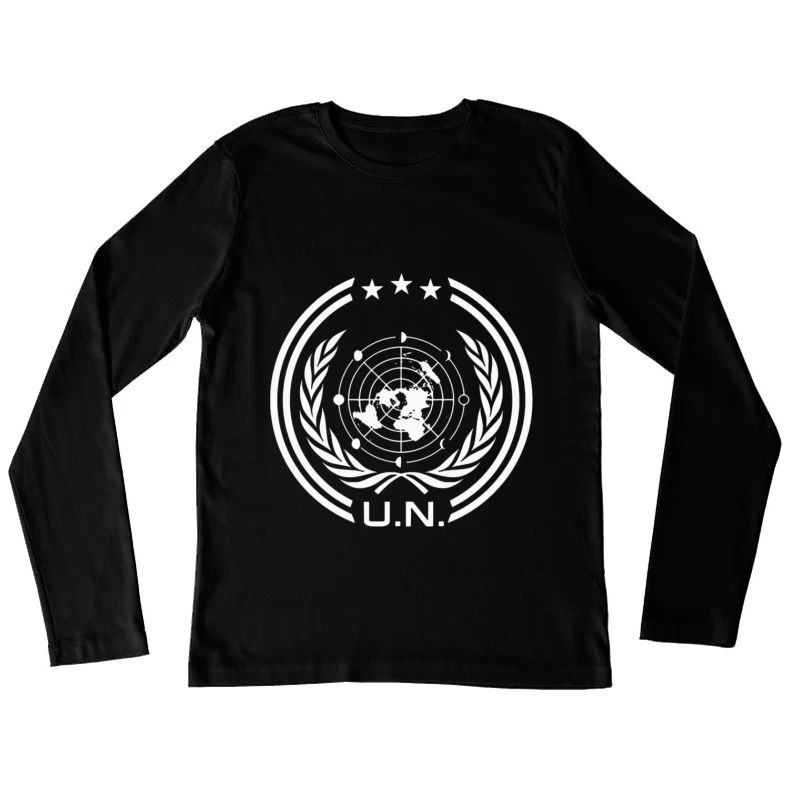 UN Logo Retro Female Long Sleeve T-Shirt