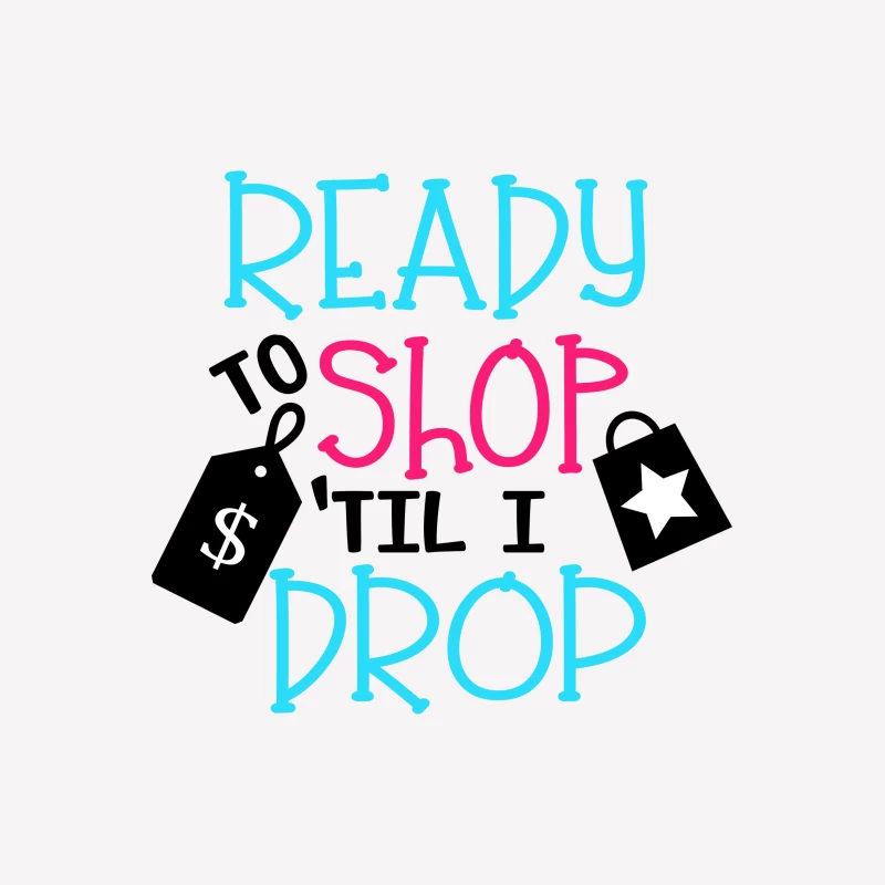 Prêt à faire du shopping jusqu'à épuisement Femme T-Shirt